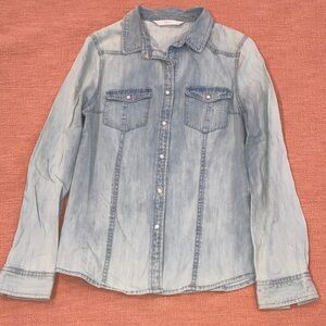 Wm’s Denim Button-Up Jean Shirt